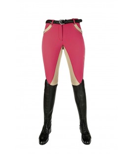 Pantalon d'équitation rose et beige CAVALLINO MARINO
