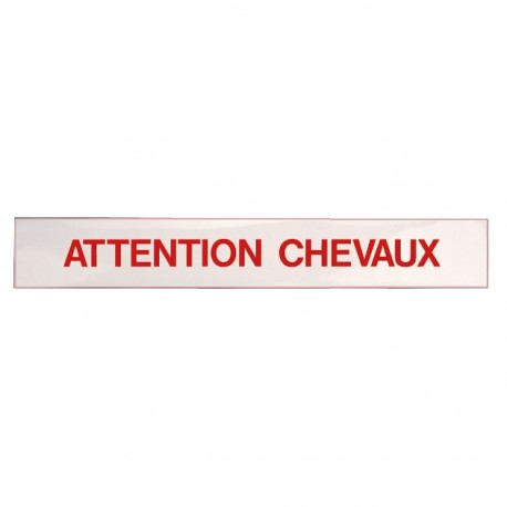 Autocollant " Attention Chevaux "